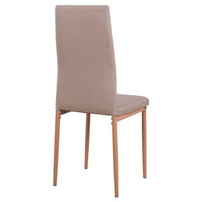 Metallic Chair Lady Hm0037.14 Beige Fabric With Metallic Frame K/d 40x48x95 Cm