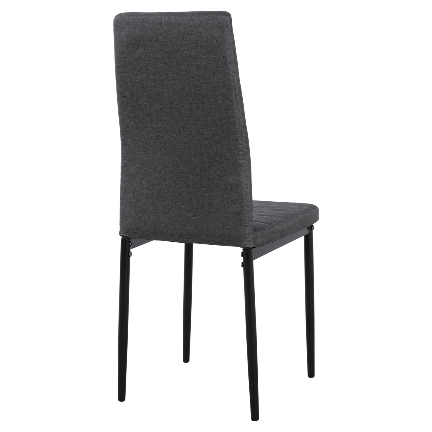 Metallic Chair Lady Hm0037.20 Grey Fabric With Metallic Frame K/d 40x48x95