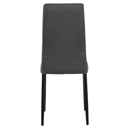 Metallic Chair Lady Hm0037.20 Grey Fabric With Metallic Frame K/d 40x48x95