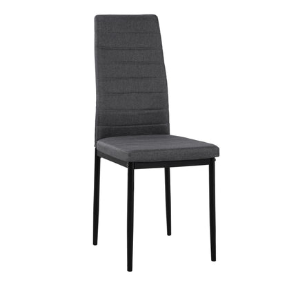 Metallic Chair Lady Hm0037.20 Grey Fabric With Metallic Frame K/d 40x48x95