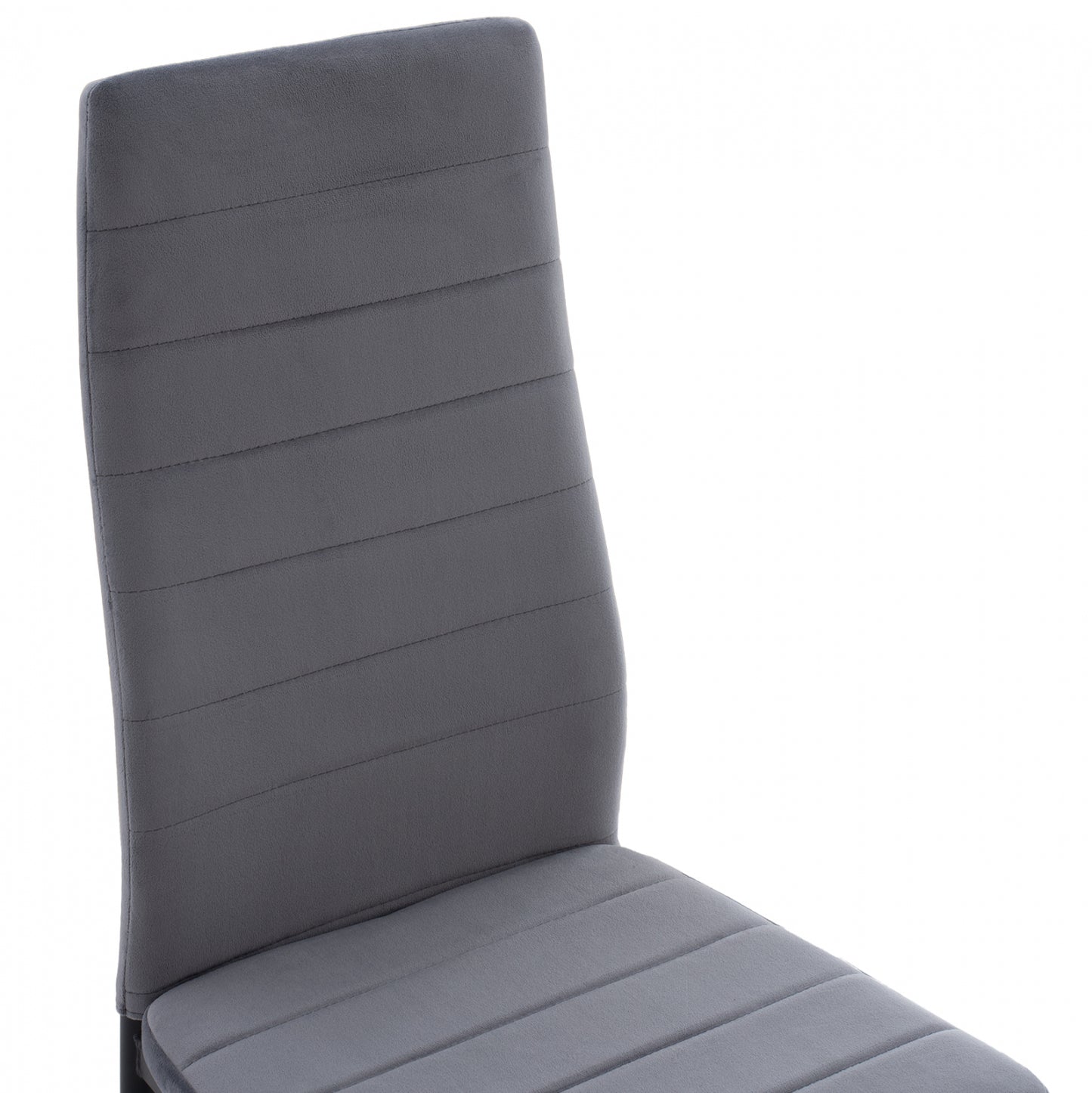 Metal Chair Hm0037.31 Gray Velvet With Metal Frame K/d