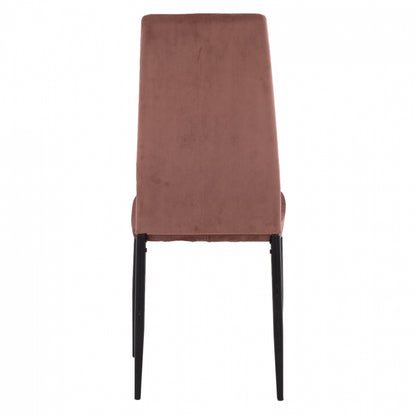 Metal Chair Hm0037.32 Dusty Pink Velvet With Metal Frame K/d