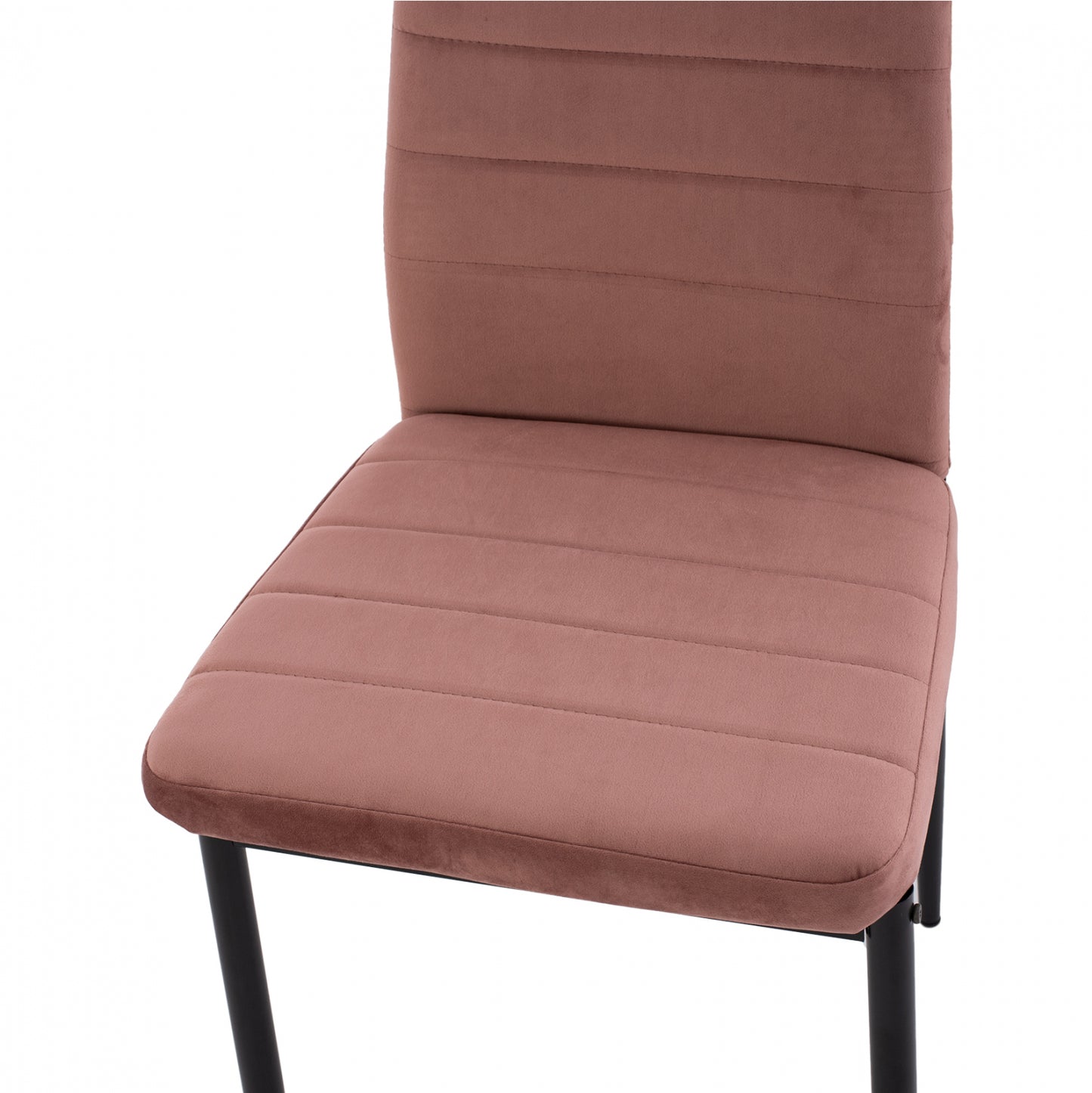 Metal Chair Hm0037.32 Dusty Pink Velvet With Metal Frame K/d