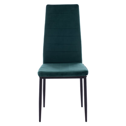 Metal Chair Hm0037.33 Green Velvet With Metal Frame K/d