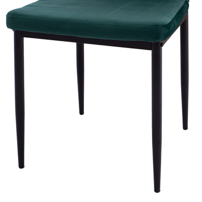 Metal Chair Hm0037.33 Green Velvet With Metal Frame K/d