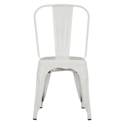 Dining Chair Melita-pro Hm8641.41 Metal In Matte White 44x47x84.5hcm.