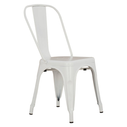 Dining Chair Melita-pro Hm8641.41 Metal In Matte White 44x47x84.5hcm.