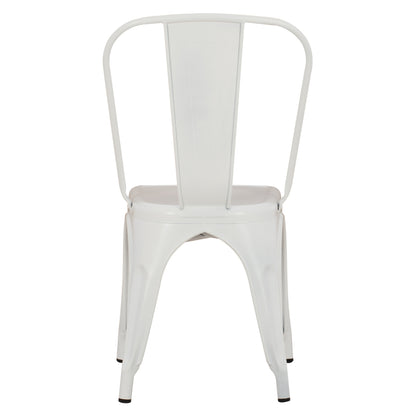 Dining Chair Melita-pro Hm8641.41 Metal In Matte White 44x47x84.5hcm.