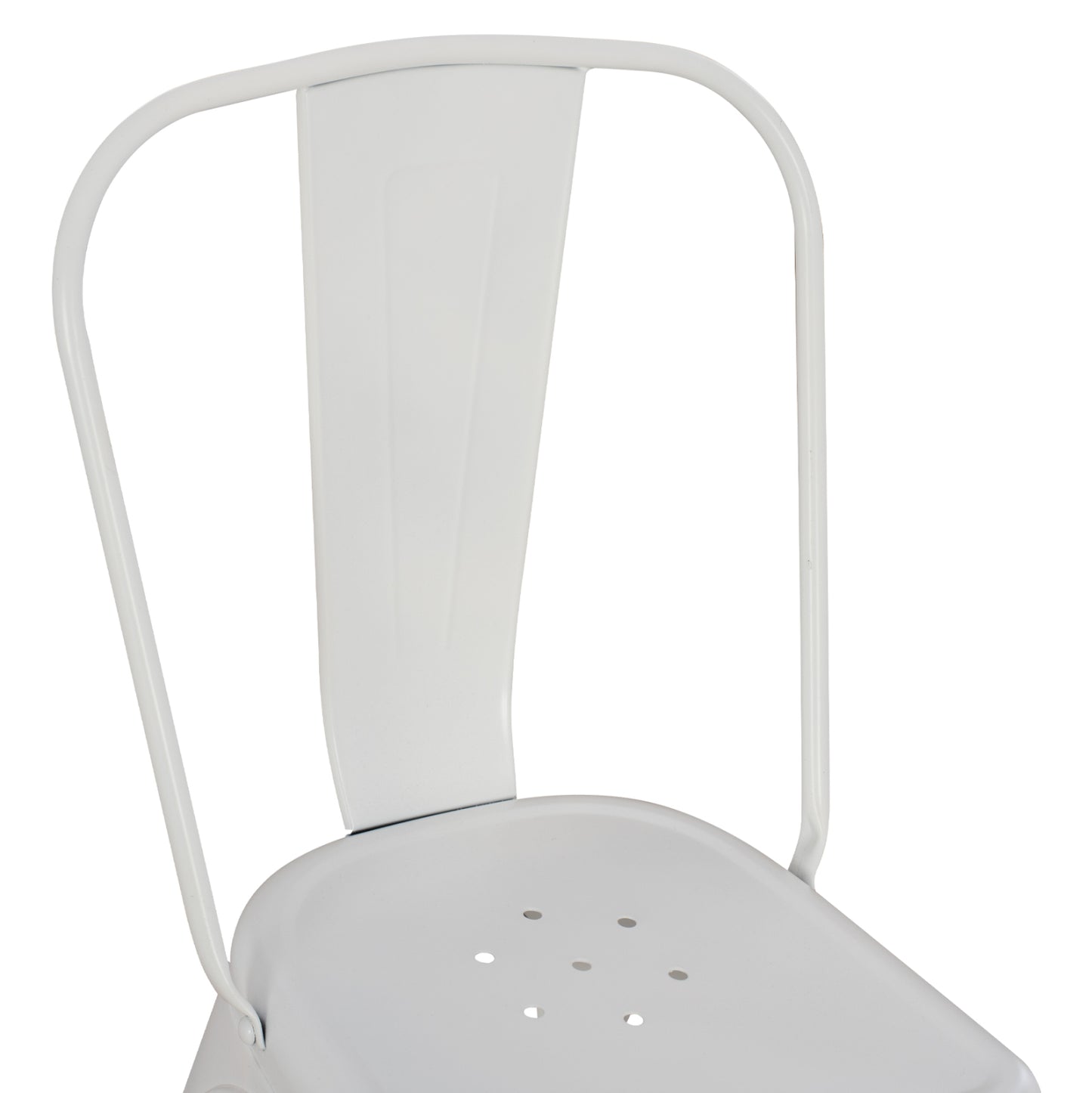 Dining Chair Melita-pro Hm8641.41 Metal In Matte White 44x47x84.5hcm.