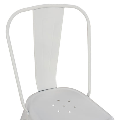 Dining Chair Melita-pro Hm8641.41 Metal In Matte White 44x47x84.5hcm.