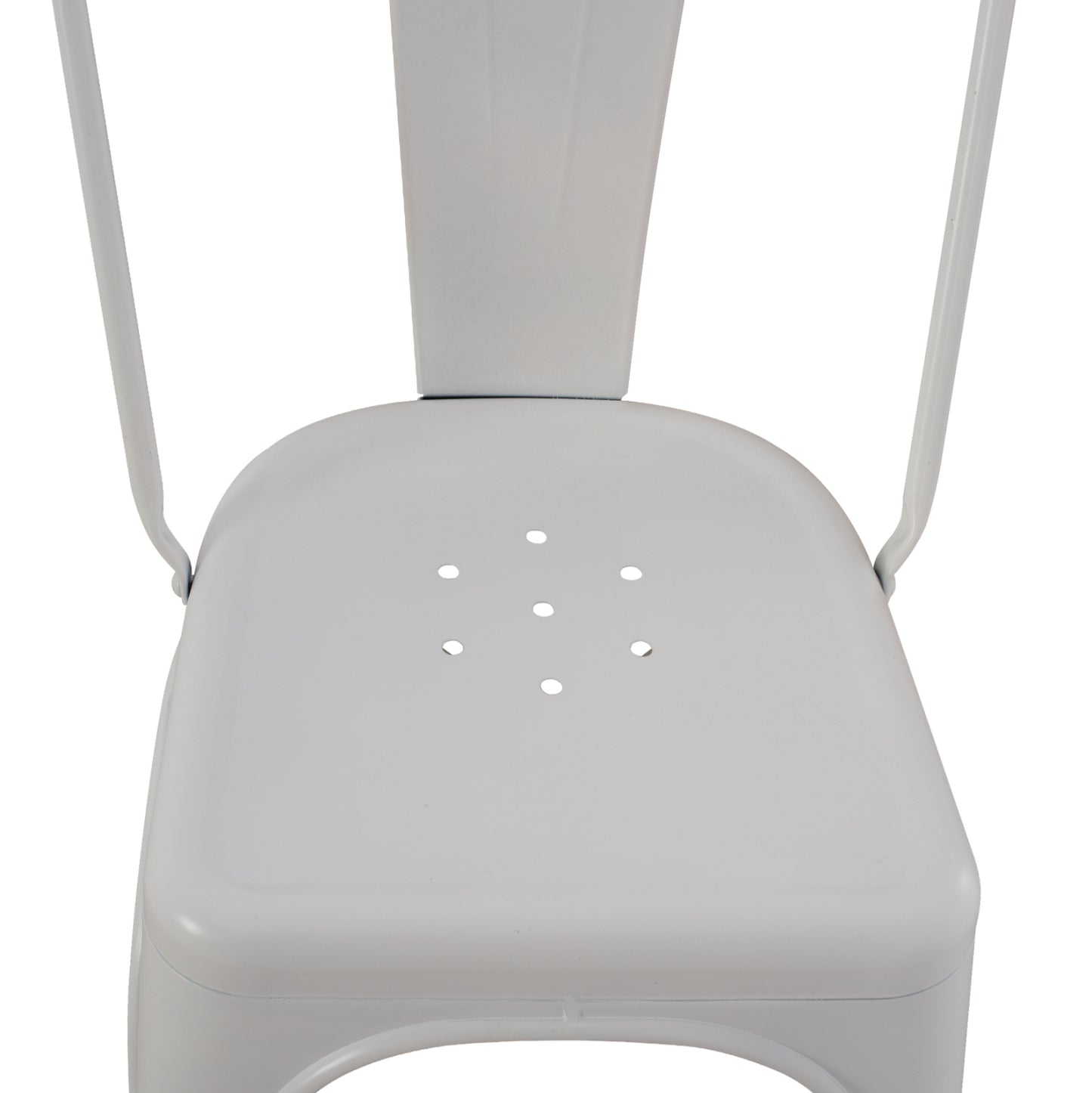 Dining Chair Melita-pro Hm8641.41 Metal In Matte White 44x47x84.5hcm.