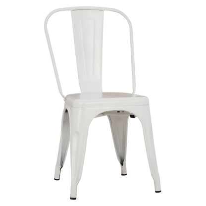 Dining Chair Melita-pro Hm8641.41 Metal In Matte White 44x47x84.5hcm.