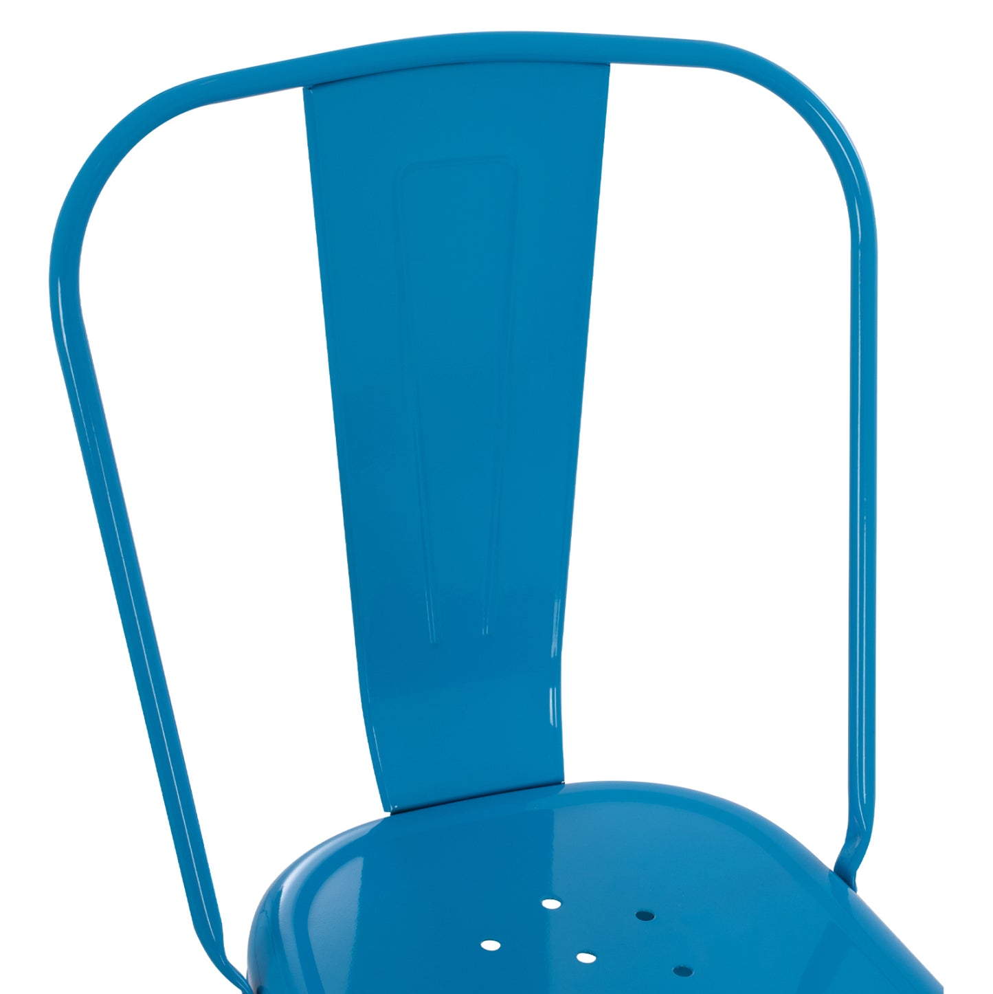 Dining Chair Melita-pro Hm8641.48 Metal In Blue 44x47x84.5hcm.