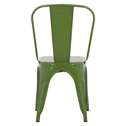 Dining Chair Melita-pro Hm8641.53 Metal In Light Olive Green 44x47x84.5hcm.