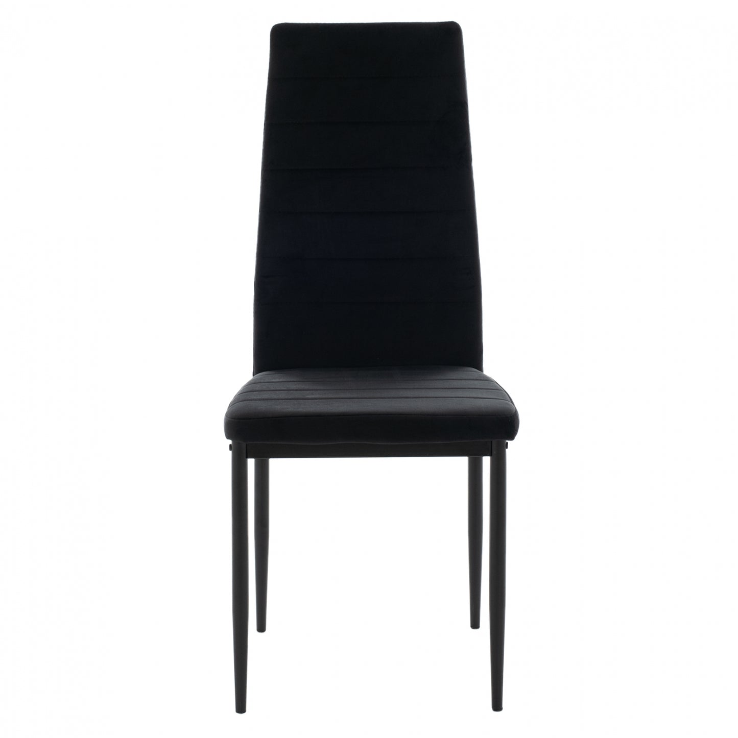 Metal Chair Hm0037.34 Black Velvet With Metal Frame K/d