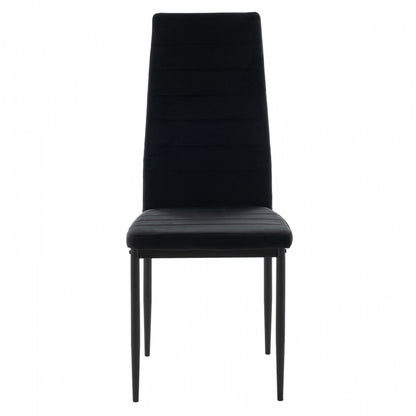 Metal Chair Hm0037.34 Black Velvet With Metal Frame K/d