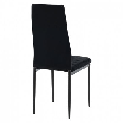 Metal Chair Hm0037.34 Black Velvet With Metal Frame K/d