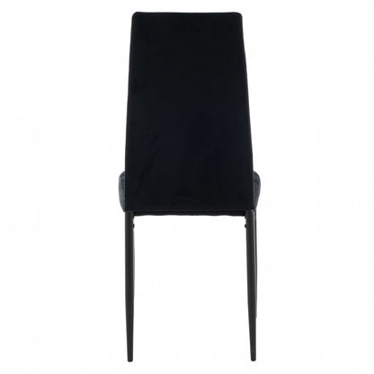 Metal Chair Hm0037.34 Black Velvet With Metal Frame K/d