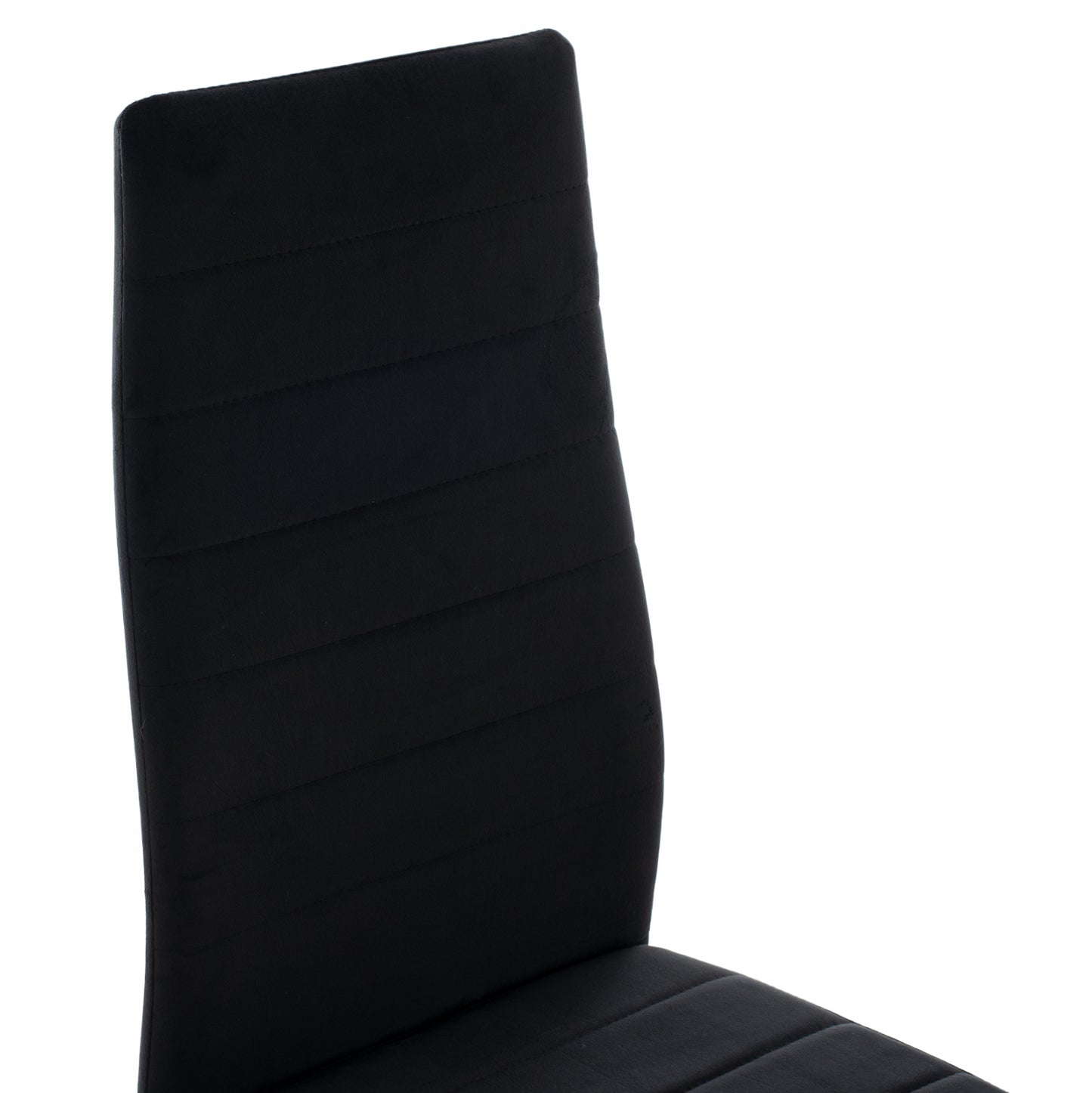 Metal Chair Hm0037.34 Black Velvet With Metal Frame K/d