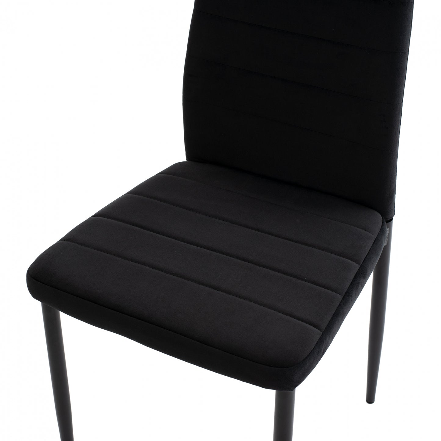 Metal Chair Hm0037.34 Black Velvet With Metal Frame K/d