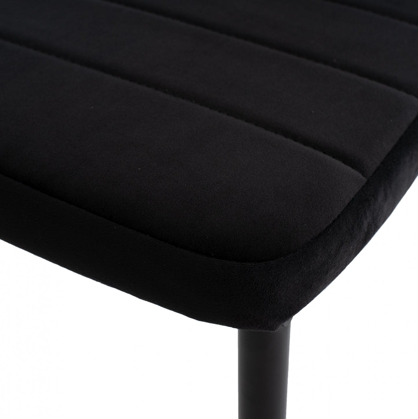 Metal Chair Hm0037.34 Black Velvet With Metal Frame K/d