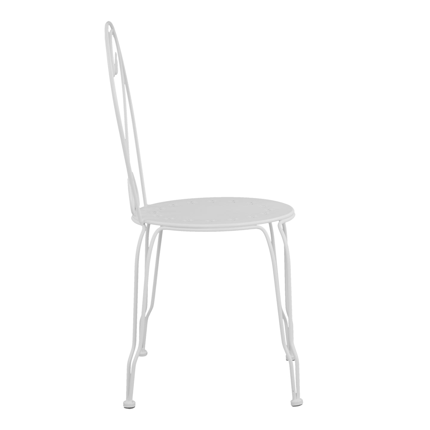 Metallic Chair Amore White 42x48x90 Cm Hm5007.12