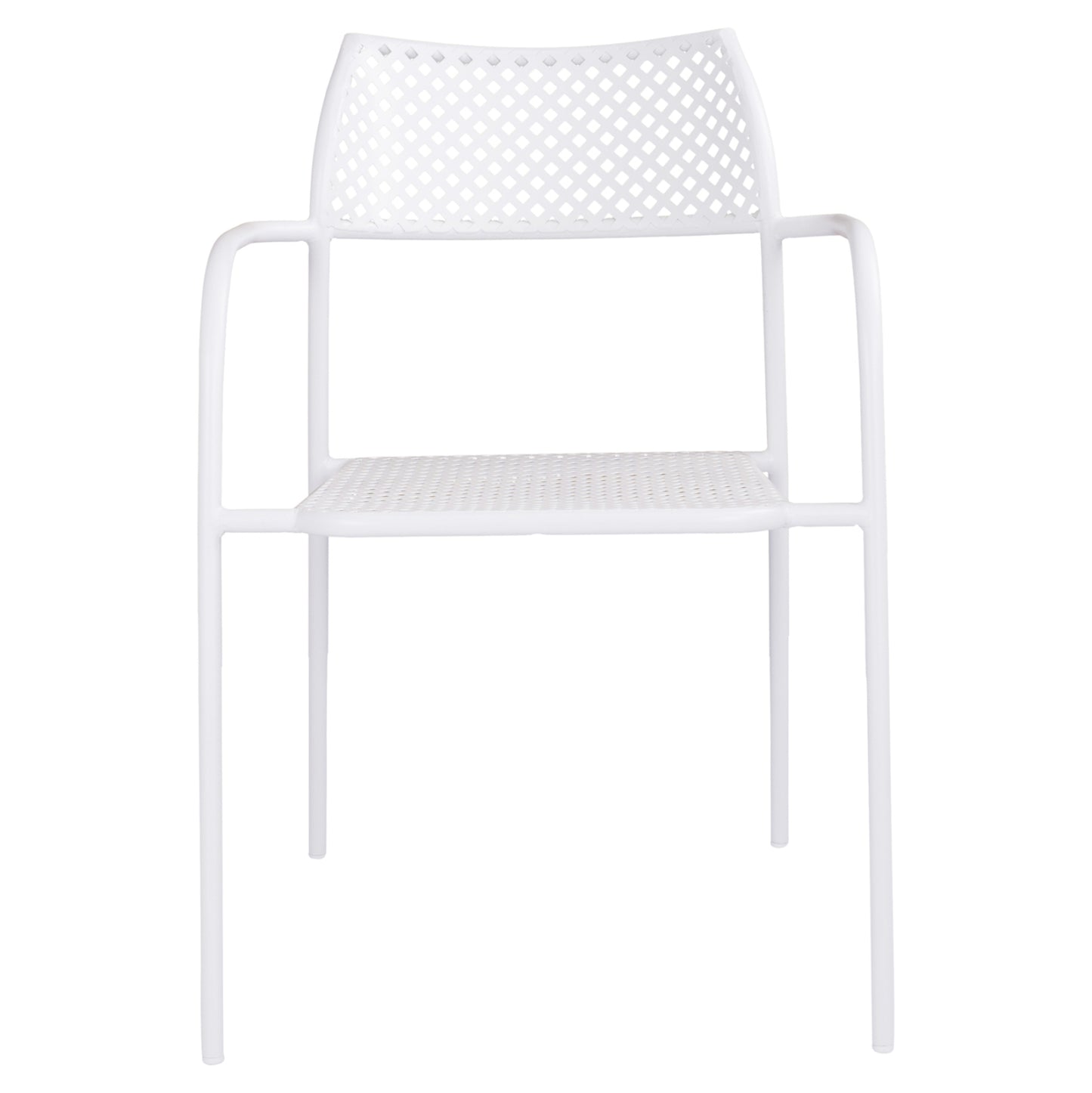 Metallic Chair White Thetis Hm5173.12 55x57x79 Cm