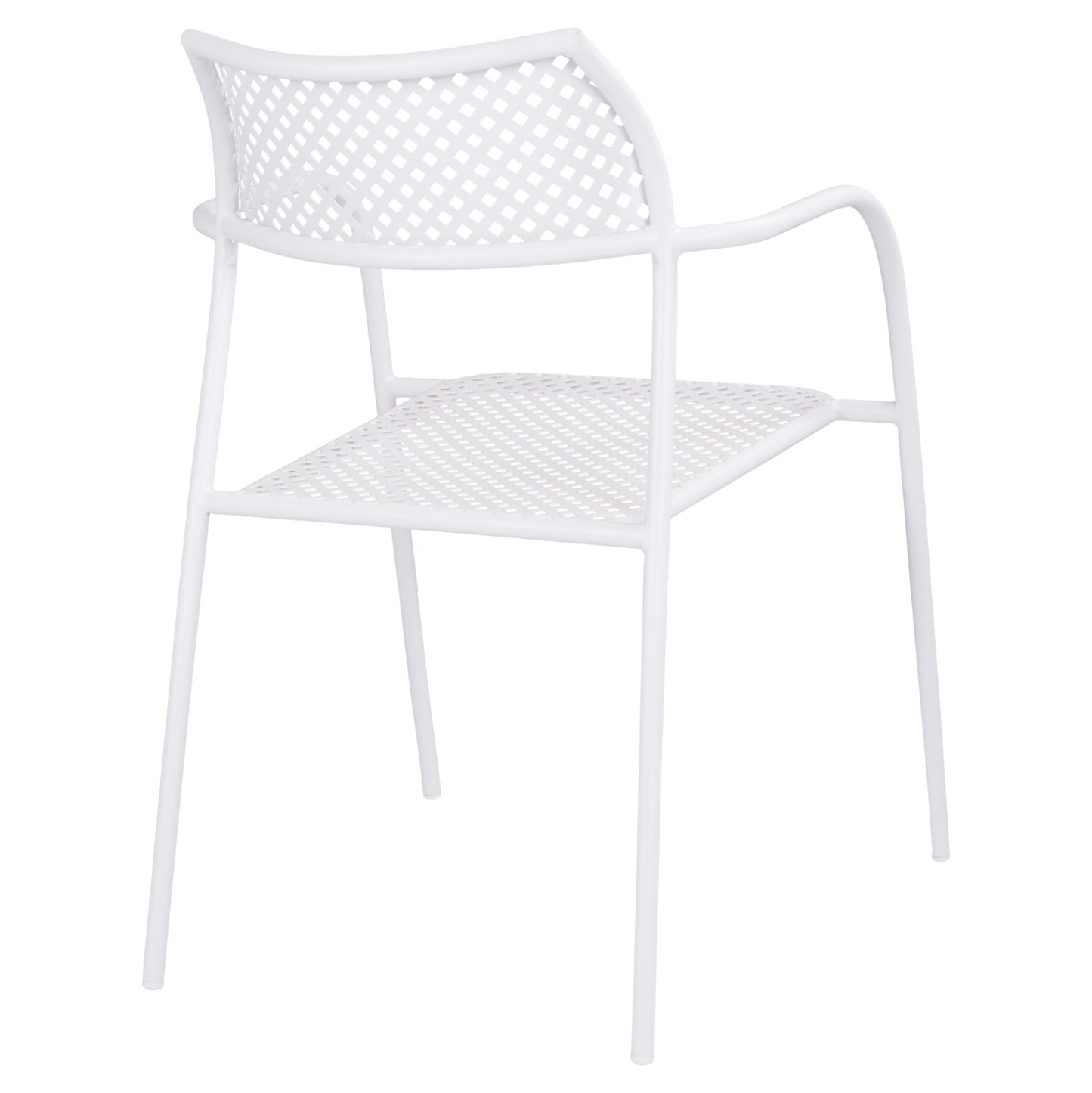 Metallic Chair White Thetis Hm5173.12 55x57x79 Cm