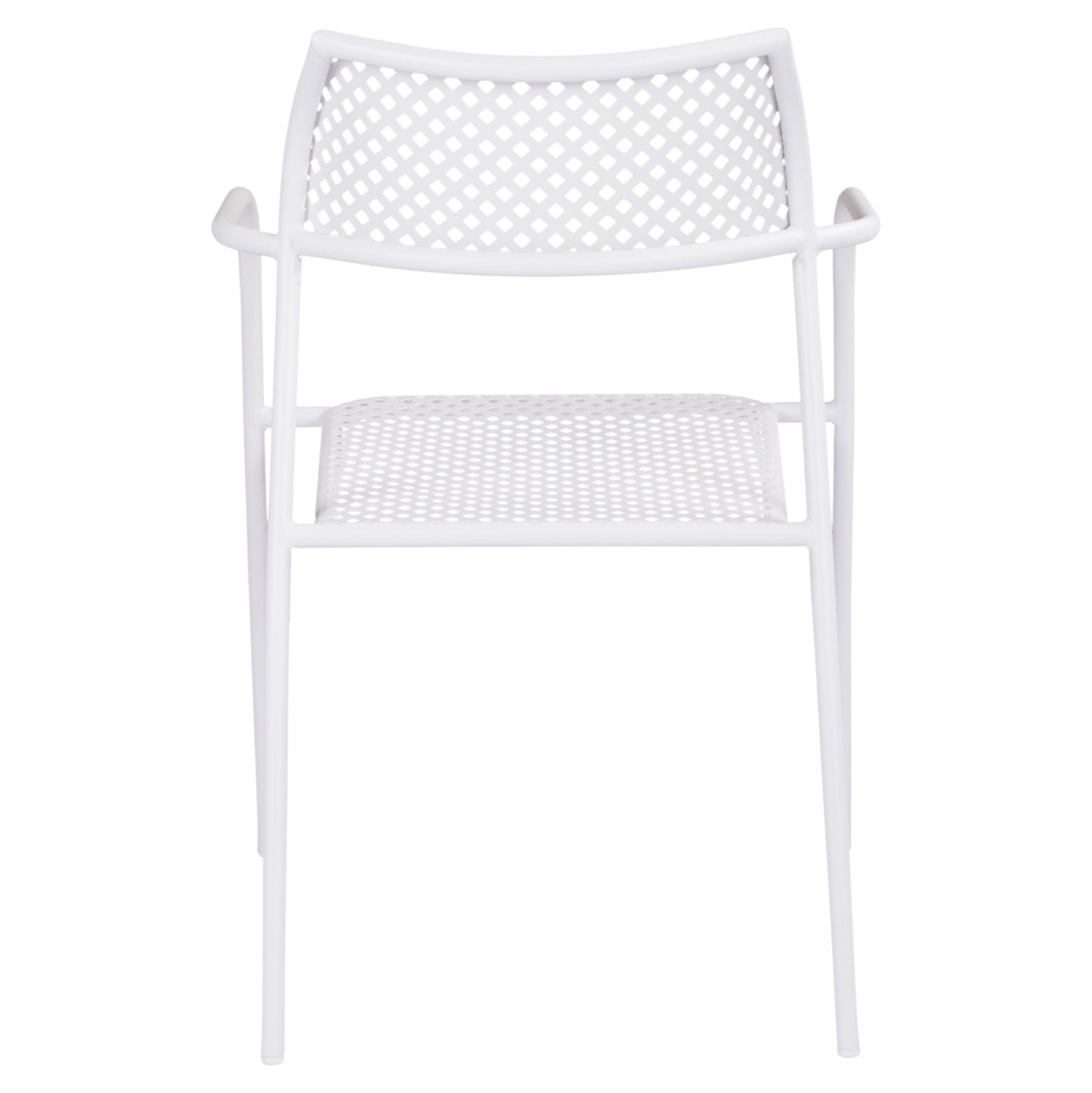 Metallic Chair White Thetis Hm5173.12 55x57x79 Cm