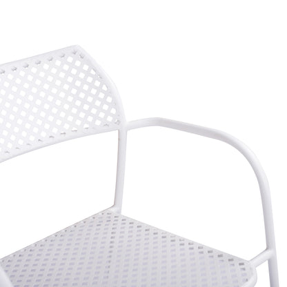 Metallic Chair White Thetis Hm5173.12 55x57x79 Cm