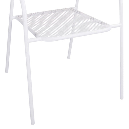 Metallic Chair White Thetis Hm5173.12 55x57x79 Cm