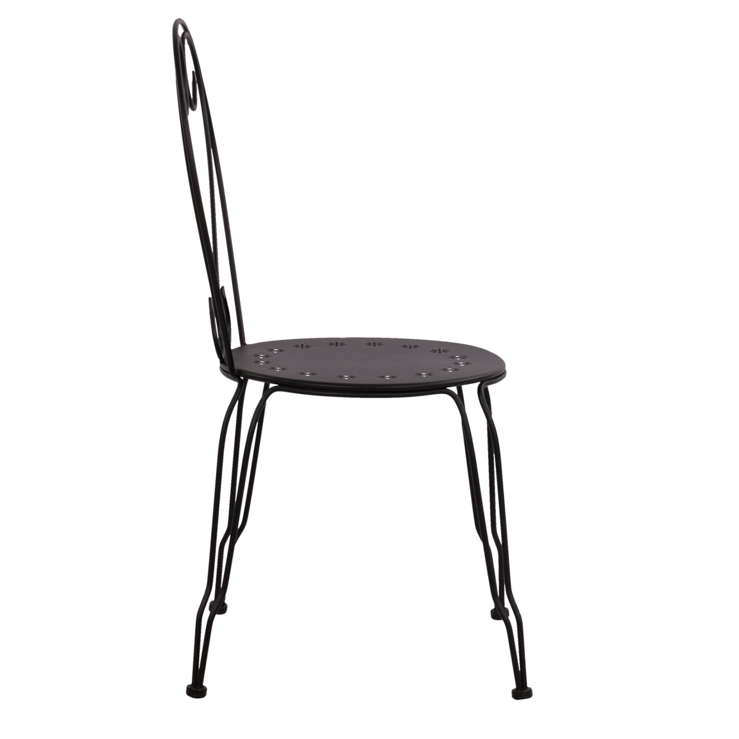 Chair Metallic Amore Black 42x48x90 Cm. Hm5007.11