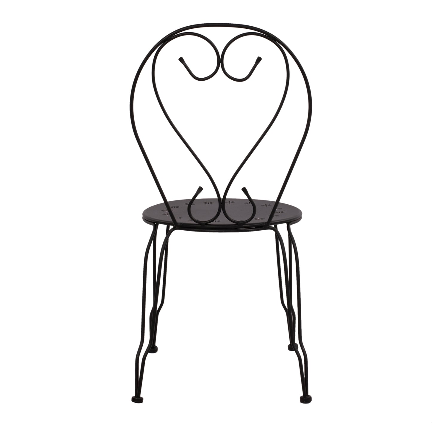 Chair Metallic Amore Black 42x48x90 Cm. Hm5007.11