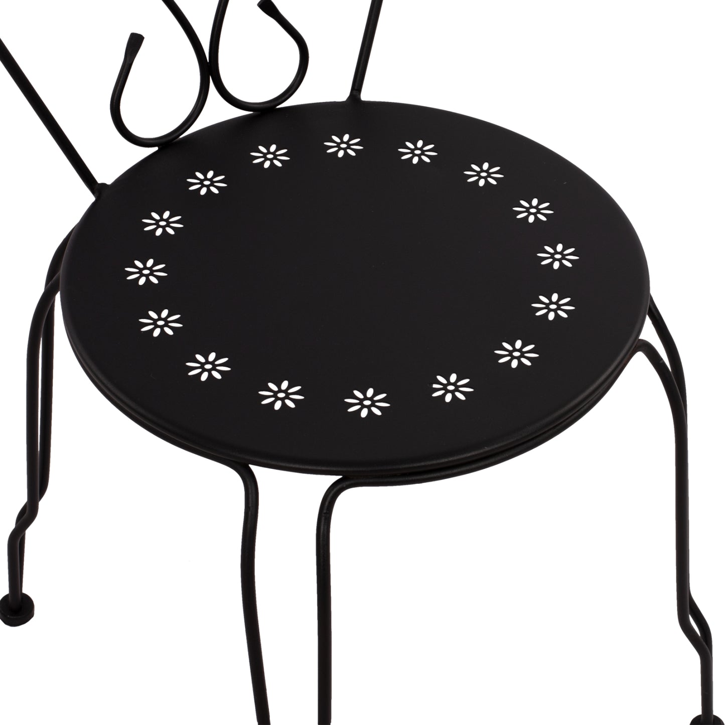 Chair Metallic Amore Black 42x48x90 Cm. Hm5007.11