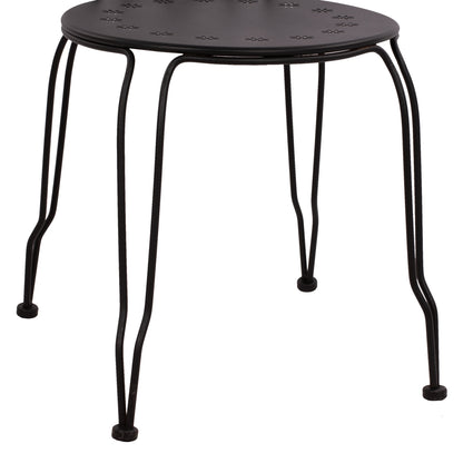 Chair Metallic Amore Black 42x48x90 Cm. Hm5007.11