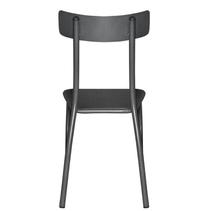 Metallic Chair With Sheet Metal Carbon 499-h/b 38x48x86 Cm