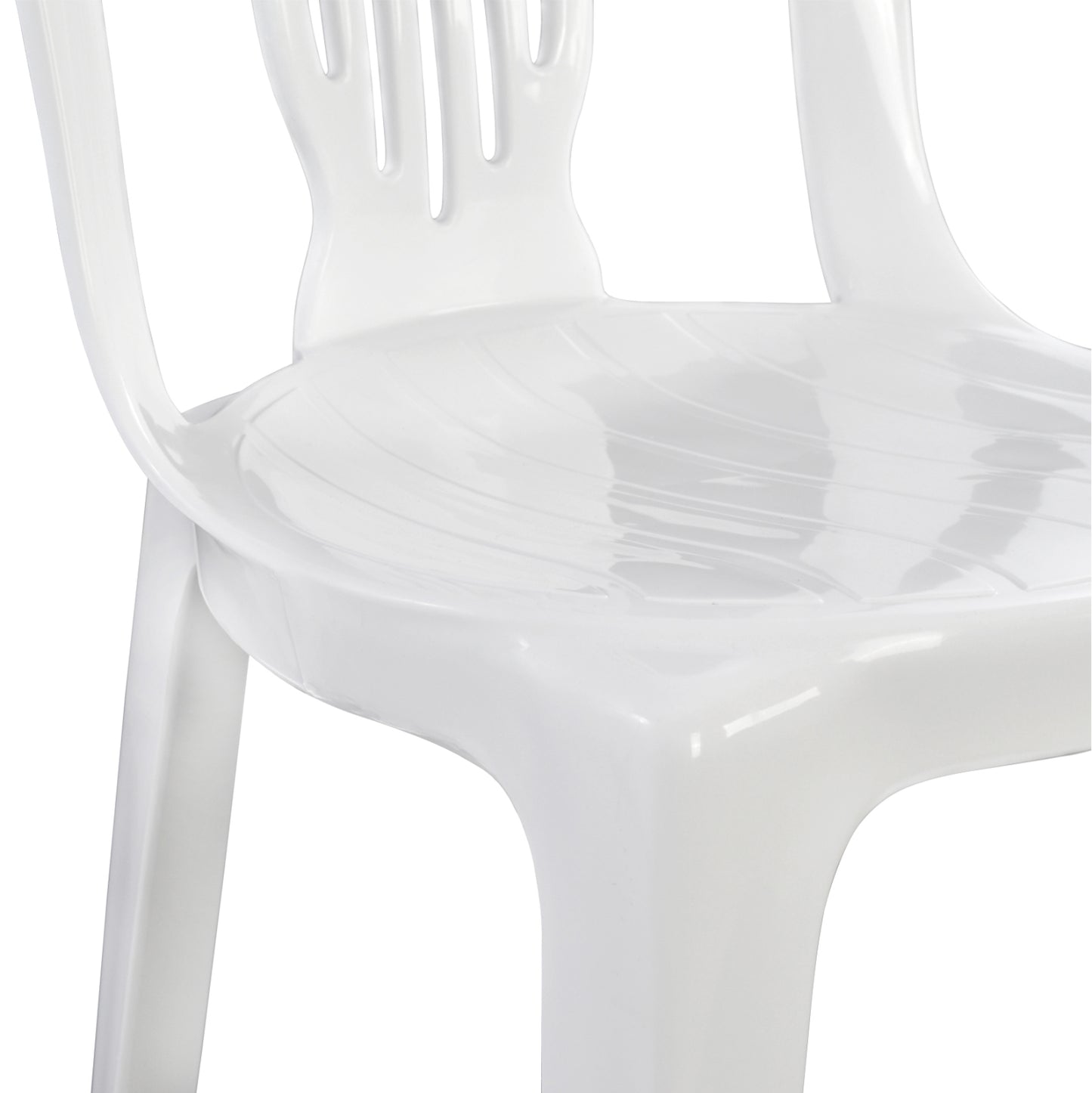 Pastic Chair Vienna White 303002010  44x50x87 Cm