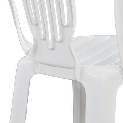 Pastic Chair Vienna White 303002010  44x50x87 Cm