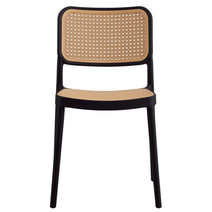 Chair Polypropylene Meko Hm5934.02 Black And Beige 51x52x80hcm.