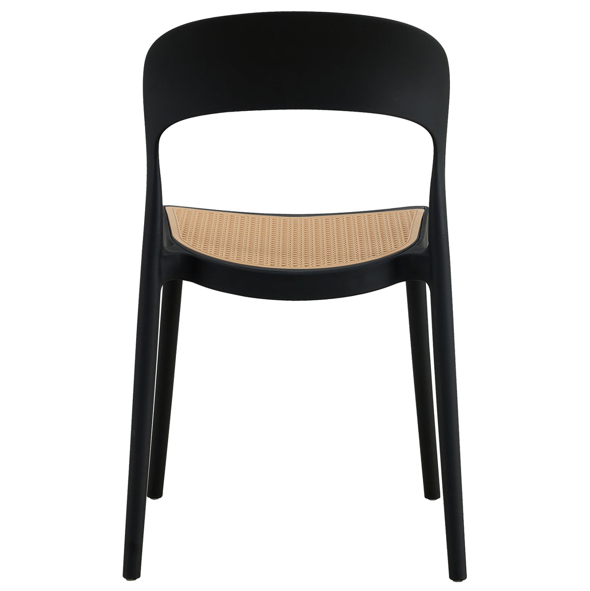 Chair Polypropylene Cleo Hm5936.02 Black-beige 41x53x81hcm.