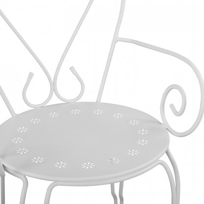 Metallic Armchair Amore White Hm5008.12 49x48x90 Cm