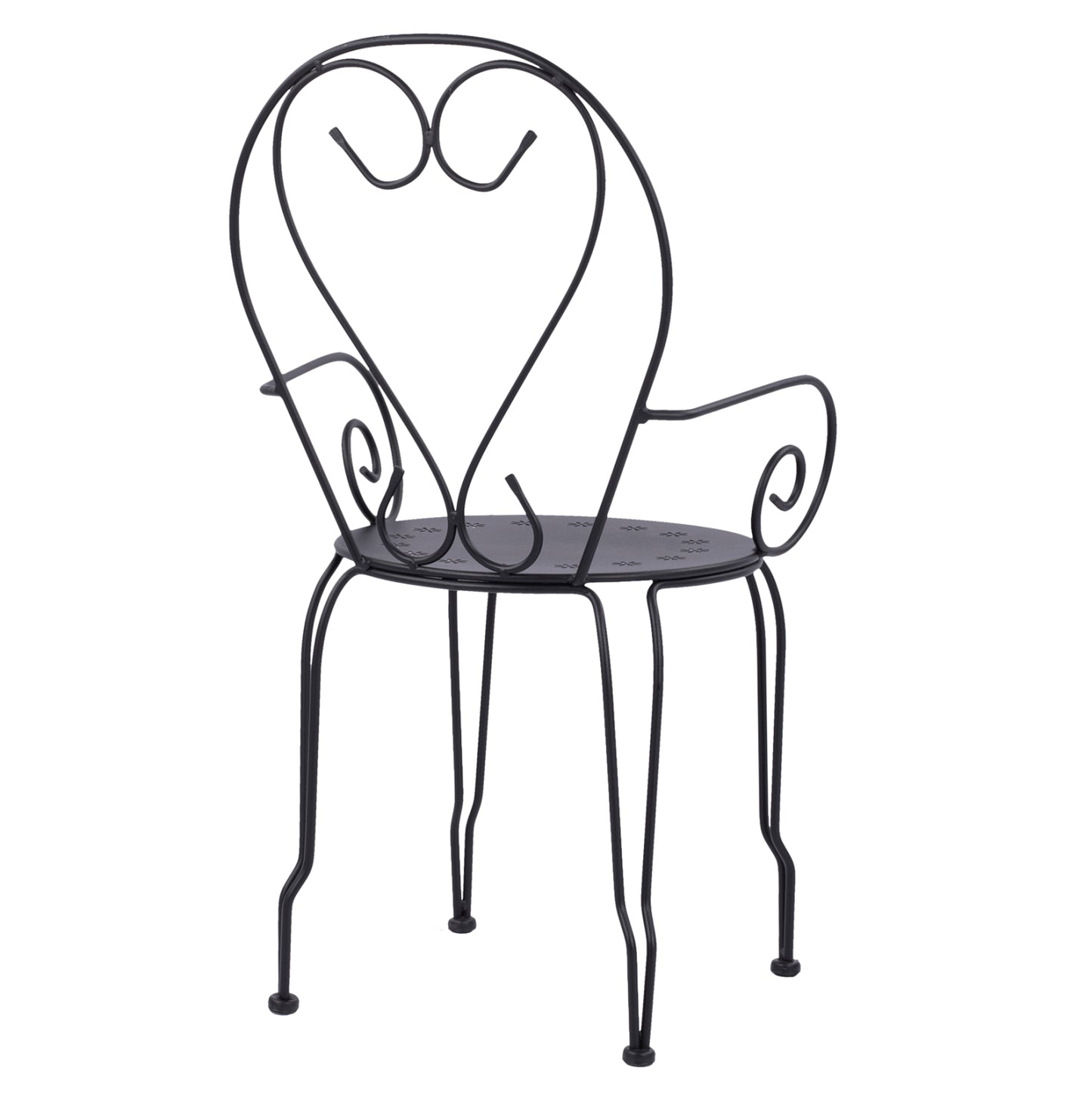 Metallic Armchair Amore Black Color Hm5008.11 49x48x90 Cm