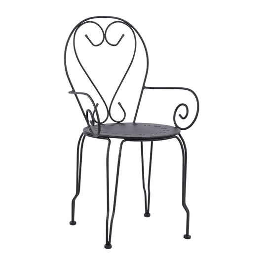 Metallic Armchair Amore Black Color Hm5008.11 49x48x90 Cm