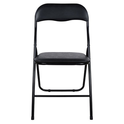 Chair Foldable Pu Black Hm0044 38x47x82h Cm.
