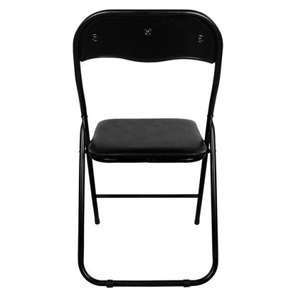 Chair Foldable Pu Black Hm0044 38x47x82h Cm.