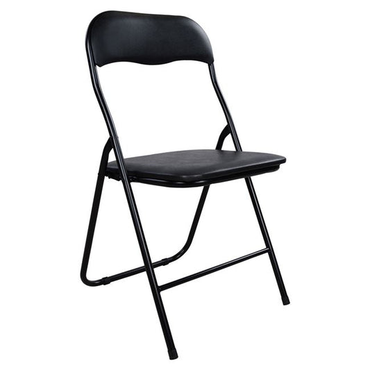 Chair Foldable Pu Black Hm0044 38x47x82h Cm.