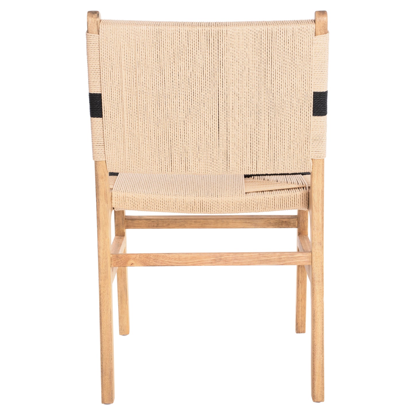 Leisure Chair Rubberwood And Rope In Natural Rustic Color 50x60x88hcm.hm9323.01