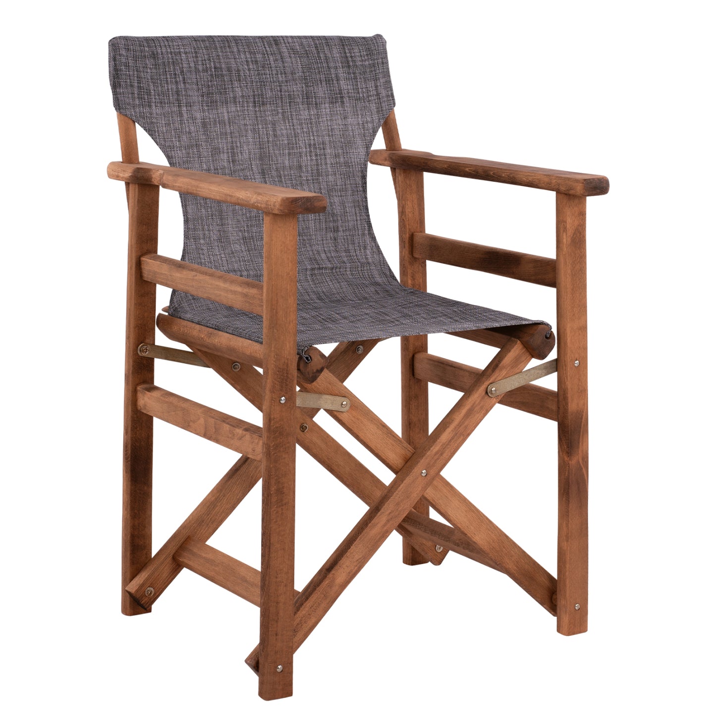 Director's Chair Limnos Walnut With Textline Grey Hm10368.10
