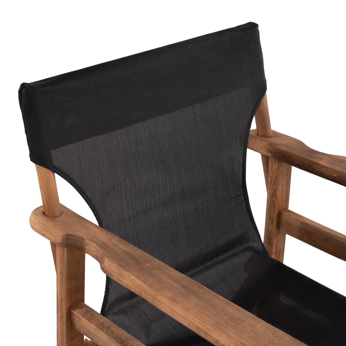 Director's Chair Limnos Walnut With Textline Black Hm10368.05
