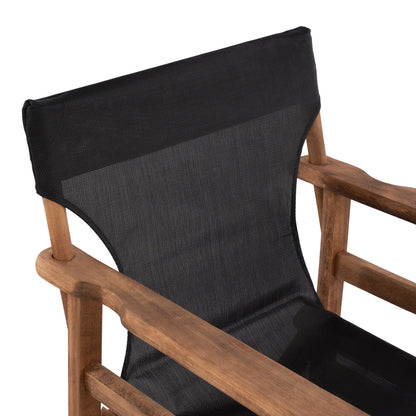 Director's Chair Limnos Walnut With Textline Black Hm10368.05